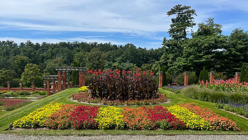 Image of gardens at Vanderbilt Estate.
